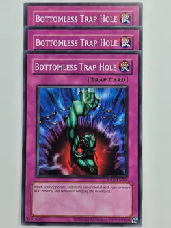 Yu Gi Oh - 3x RP02-EN064 Bottomless Trap Hole - Common - Image 1