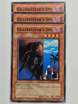 Yu Gi Oh - 3x RP02-EN075 Gravekeeper's Spy - Common - Image 1