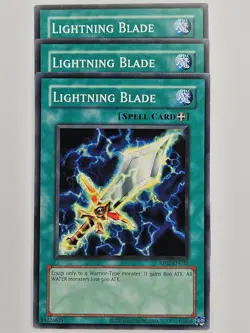 Yu Gi Oh - 3x RP02-EN032 Lightning Blade - Common - Image 1
