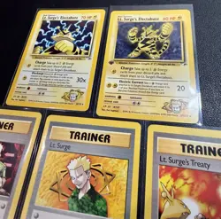 Vintage Lt. Surge's Gym Heroes Pokemon 9 Card Lot 2000 - Holos/1st Ed/Rares - Image 3