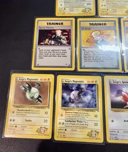 Vintage Lt. Surge's Gym Heroes Pokemon 9 Card Lot 2000 - Holos/1st Ed/Rares - Image 4