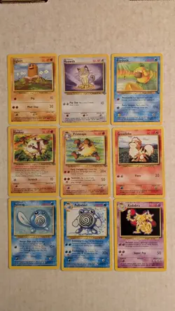 Pokemon Lot of 99 Unique Vintage Base Set, Fossil, Jungle Cards – No Duplicates - Image 4