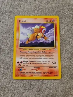 Entei 17/64 Rare Unlimited Neo Revelation Pokemon Card - Image 1