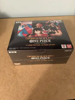 One Piece Card Game OP09 Emperors in the New World Booster Box English SEALED - Image 1