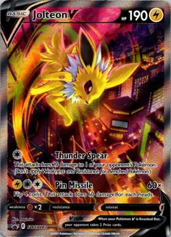 Pokemon TCG Jolteon V SWSH183 SWSH: Sword & Shield Promo Cards Holo NM (SKU 1-4) - Image 1