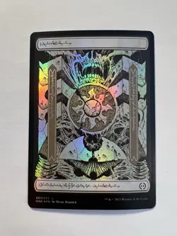 Plains - FOIL FULL ART Phyrexian - MTG Phyrexia: All Will Be One - NM - Image 1