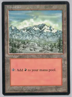 1x Mountain #376 - Ice Age - Light Play - Image 1