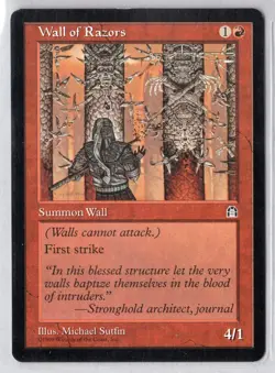 2x Wall of Razors - Stronghold - Light Play - Image 1