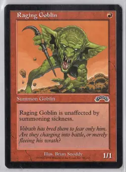 1x Raging Goblin - Exodus - Light Play - Image 1