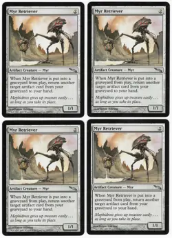 Myr Retriever x4 4x 2003 Mirrodin PLAYSET Colorless Artifact Creature MTG NM AZ1 - Image 1