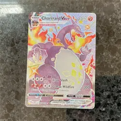 Pokemon TCG Charizard VMAX Shiny Holo Rare SV107/SV122 Shining Fates - Image 1