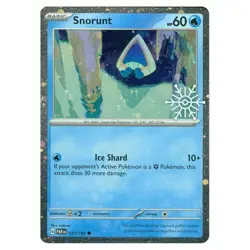 Snorunt 037/182 Holiday Calendar Stamp Promo Pokemon Card NM - Image 1