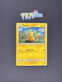 Pokemon TCG Pikachu Sm183 Black Star Promo Holo LP. - Image 1