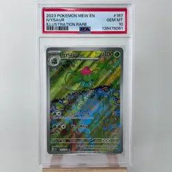 IVYSAUR 2023 Pokemon Mew 151 #167 Illustration Rare PSA 10 - Image 1