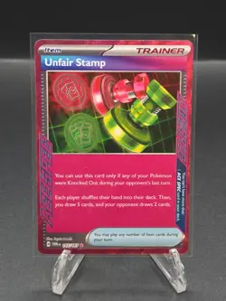 Unfair Stamp 165/167 Sv06 Twilight Masquerade Ace Holo Pokemon TCG NM Condition - Image 1
