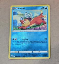 2022 Pokemon Brilliant Stars #38 Buizel Rev Holo NM to Mint Condition - Image 1