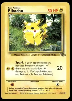 POKEMON TCG ~ PIKACHU ~ 60/64 ~ JUNGLE SET - Image 1