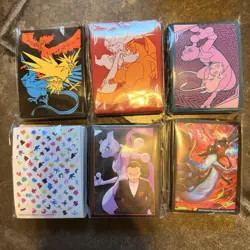 Lot Pokemon ETB Sleeves Hidden Fates Unbroken Bonds Unified Minds + More - Image 1