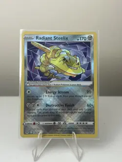 Pokemon TCG Radiant Steelix 124/196 Lost Origin Ultra Rare - Image 1