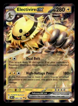 Electivire ex 069/182 Double Rare Destined Rivals Pokemon NM - Image 1