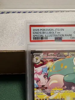 Pokemon TCG: Iono’s Bellibolt Ex #183/159 SIR Journey Together PSA 10 Gem Mint - Image 2