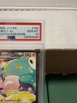 Pokemon TCG: Iono’s Bellibolt Ex #183/159 SIR Journey Together PSA 10 Gem Mint - Image 3