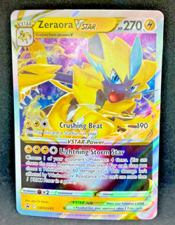 Pokemon ZERAORA VSTAR Oversized Jumbo Black Star Promo #SWSH265 - Image 1