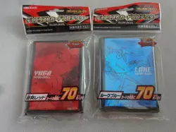 New Konami Yugioh Rush Duel "YUGA Red" & "LUKE Blue" Set 70Pcs Card Sleeve Japan - Image 1