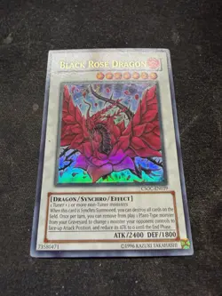 Yugioh Black Rose Dragon CSOC-EN039 Ultra Rare Unlimited Edition LP! - Image 1