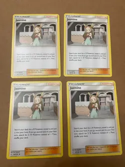 Pokemon Team Up Jasmine 145/181 Cards 4x Playset x4 Uncommon LP - Image 1