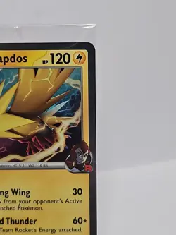 Sealed Team Rockets Zapdos 070/182 EB Games Stamped Promo Pokemon Card - Image 3
