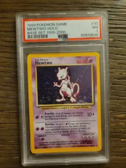 pokemon mewtwo 10/102 base set holo 1999 - Image 1