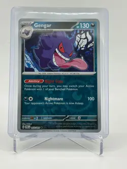 POKEMON GENGAR 057/091 REVERSE HOLO PALDEAN FATES NM NEAR MINT - Image 1