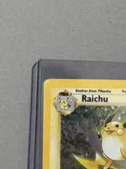 Pokemon Base Set Holo Raichu 14/102 80 HP Agility Thunder Vintage Card - Image 2