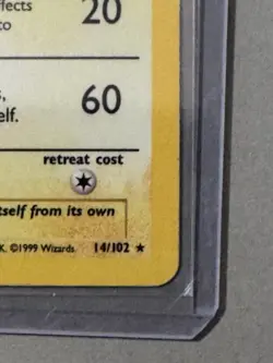 Pokemon Base Set Holo Raichu 14/102 80 HP Agility Thunder Vintage Card - Image 3