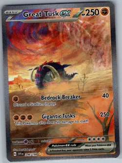 Great Tusk ex 246/198 SIR SV01: Scarlet & Violet Base Set - Pokemon Card - NM - Image 1