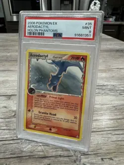 2006 POKEMON EX HOLON PHANTOMS #35 AERODACTYL PSA 9 - Image 2