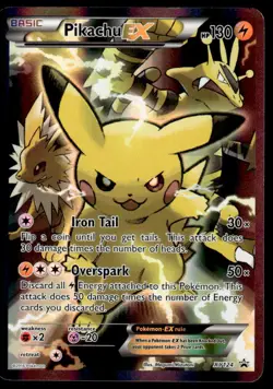 Pokemon TCG XY Promos #XY124 Pikachu EX HP - Image 1