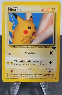 Pikachu (SNAP) #26 WoTC Black Star Promo Pokemon - Image 1
