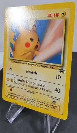 Pikachu (SNAP) #26 WoTC Black Star Promo Pokemon - Image 3