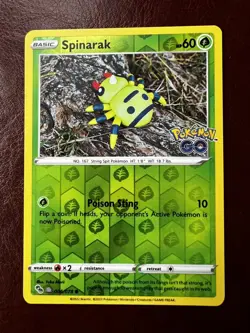x3 Ditto Peelable - Spinarak 006 + Numel 013 + Bidoof 059 - Pokemon Go - NM - Image 3