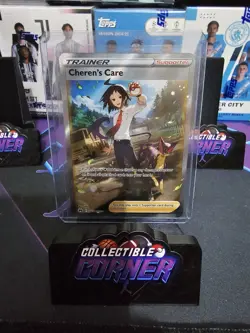 Pokemon TCG Cherens's Care GG58/GG70 Crown Zenith Full Art Trainer - Image 1