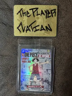 One Piece TCG US Voyage College Basketball Monkey D. Luffy Promo Card P-055 - Image 1