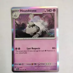 Houndstone 43/91 Rare Holo | Paldean Fates | Pokemon Card - Same Day Shipping! - Image 1