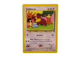Pokemon Neo Discovery Set Unlimited Print Teddiursa Card #65/75 Common Used VGC - Image 2