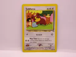 Pokemon Neo Discovery Set Unlimited Print Teddiursa Card #65/75 Common Used VGC - Image 4