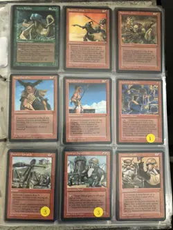 Magic the gathering Fallen Empires complete set MTG 1994 - Image 4