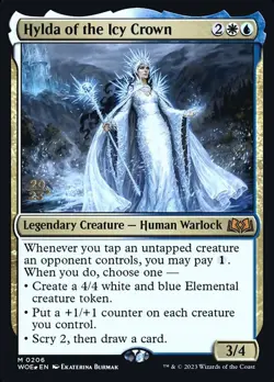 Light Play x 1 Hylda of the Icy Crown - Foil - Prerelease Promo Wilds of Eldrain - Image 1