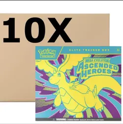 Pokemon TCG - Ascended Heros - ETB Case Of 10 - Sealed - Brand New - Image 1