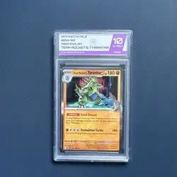 Pokemon Team Rocket's Tyranitar 096/182 Destined Rivals Gem Mint 10 - Image 2